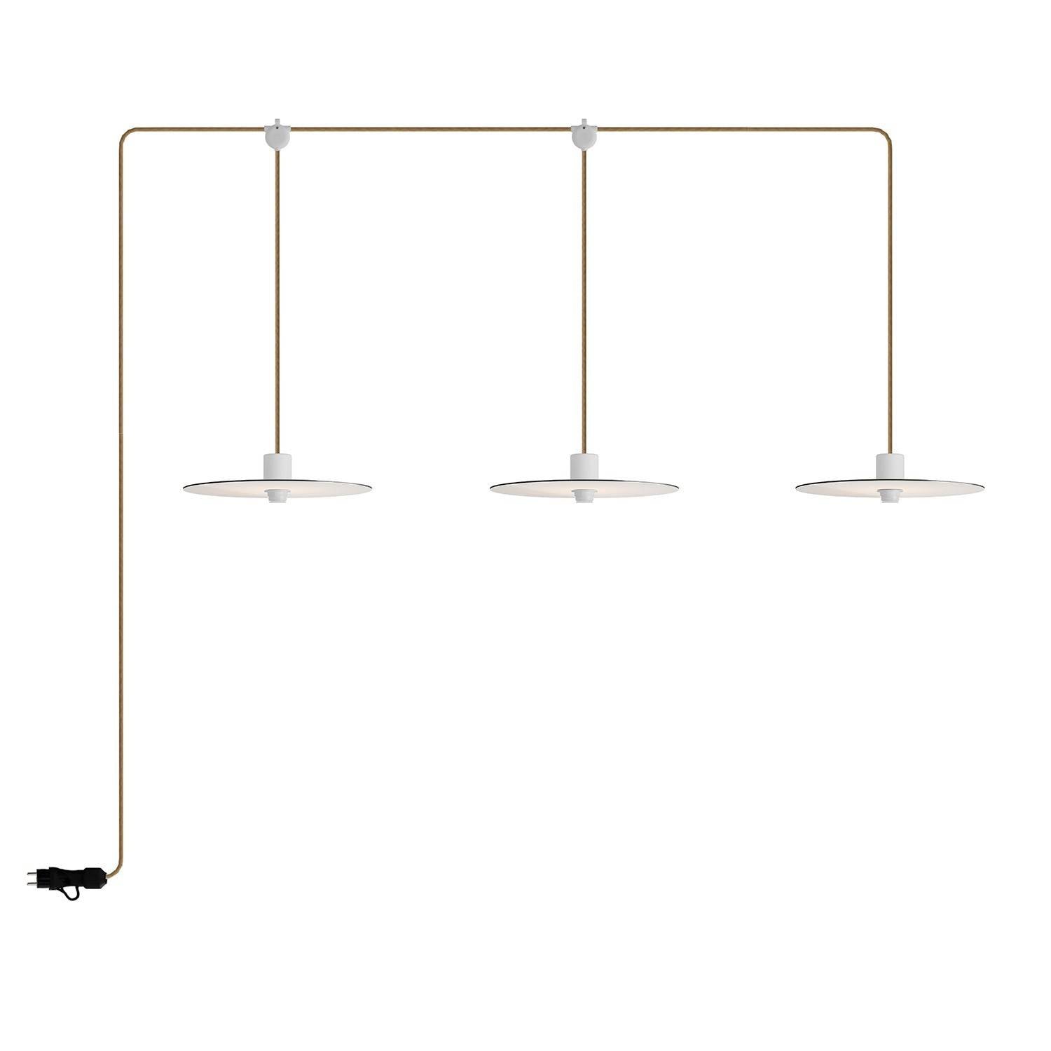 E-Snake EIVA přenosná venkovní lampa IP65, 3 světla, délka 270 cm, LED 4W