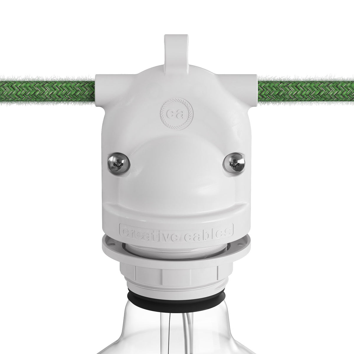 Eiva-2 E27 objímka do exteriéru, IP65, termoplast, 105mm