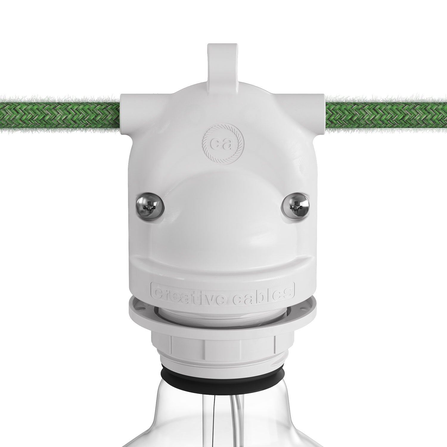 Eiva-2 E27 objímka do exteriéru, IP65, termoplast, 105mm
