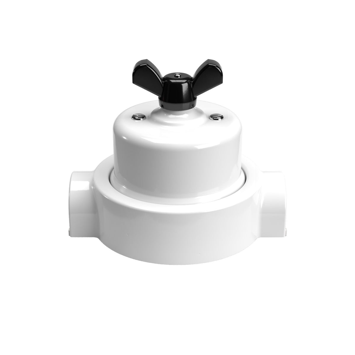 Sada bílého porcelánového vypínače/přepínače 10AX250V s šroubováním a základnou pro Creative-Tubes