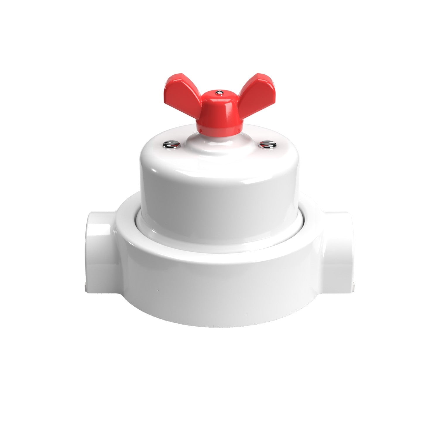 Sada bílého porcelánového vypínače/přepínače 10AX250V s šroubováním a základnou pro Creative-Tubes