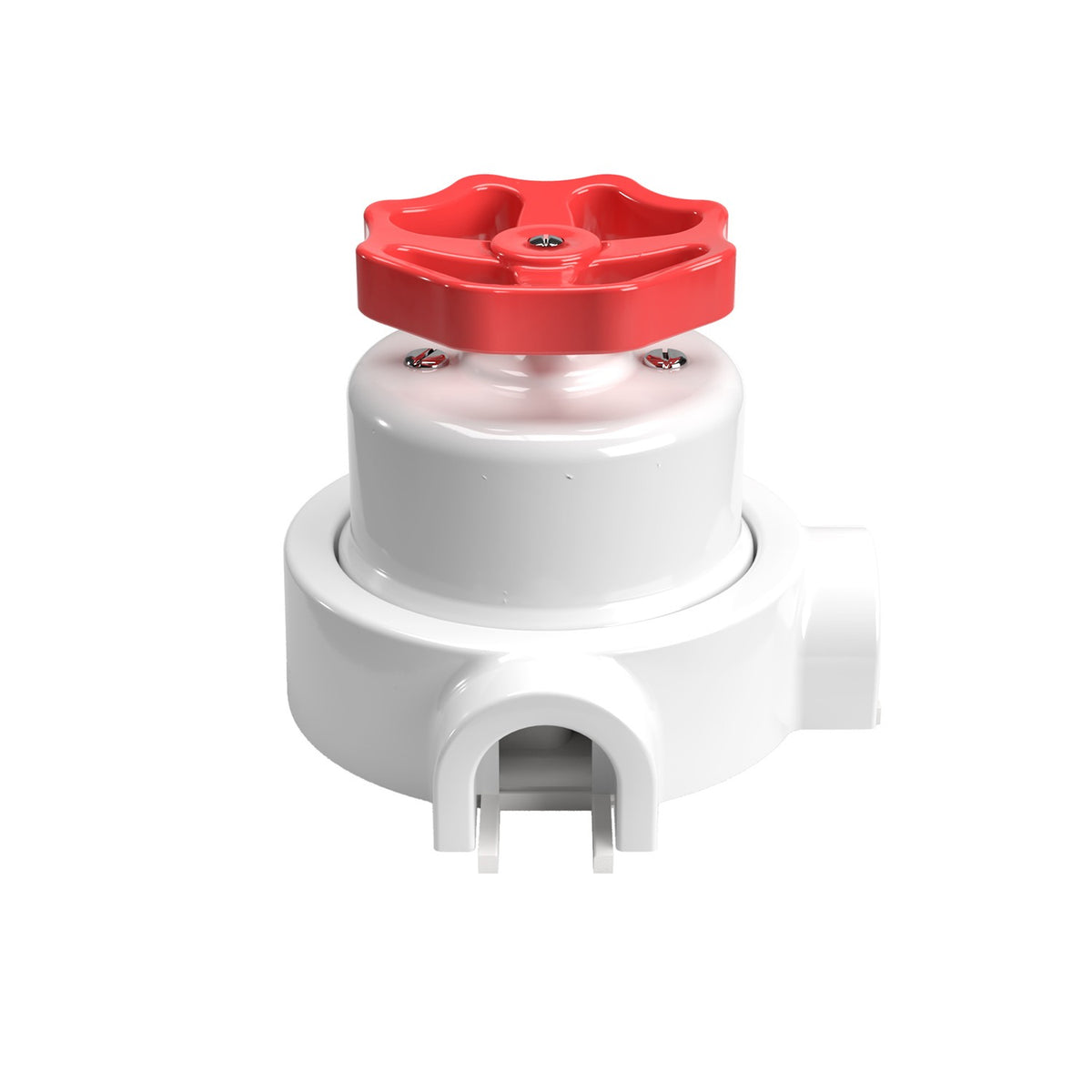 Bílý porcelánový vypínač s knoflíkem 10AX250V, Ø 66,5 mm