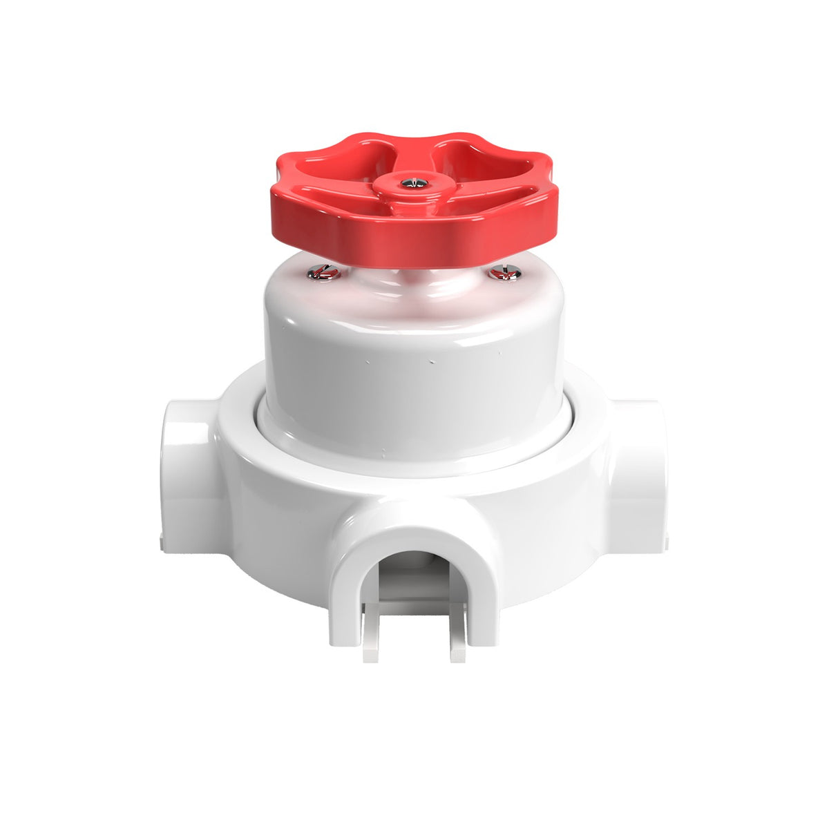 Bílý porcelánový vypínač s knoflíkem 10AX250V, Ø 66,5 mm