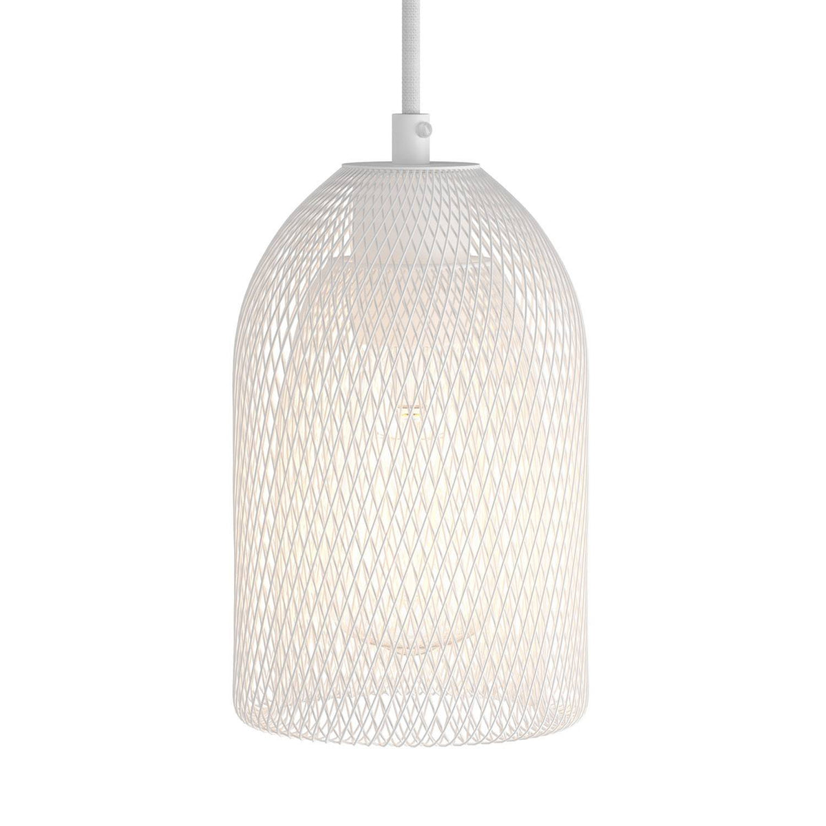 Kovové klecové stínidlo Ghostbell E27, černý lakovaný kov, šířka 125 mm