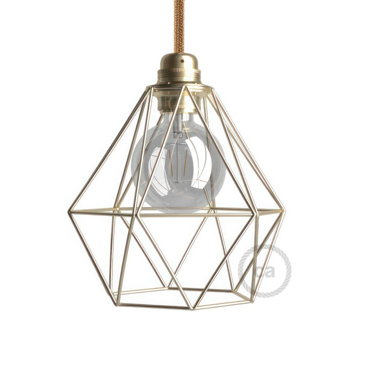 Kovová klec Diamant E27, lakovaný kov, šířka 210 mm