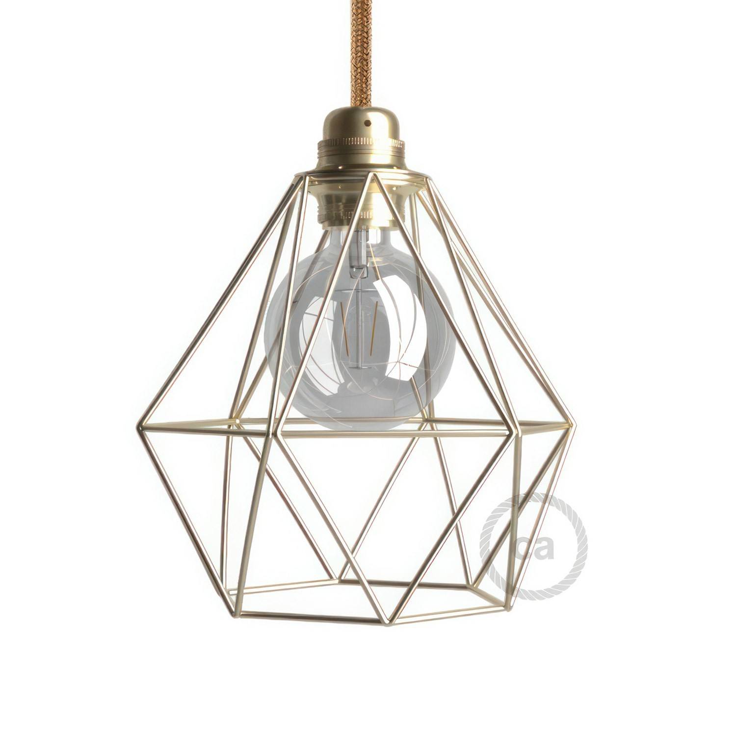 Kovová klec Diamant E27, lakovaný kov, šířka 210 mm