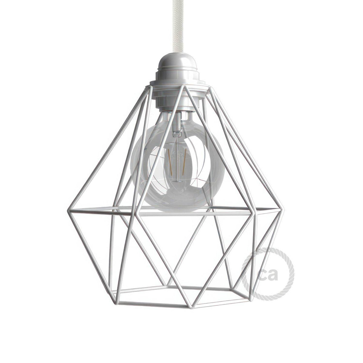 Kovová klec Diamant E27, lakovaný kov, šířka 210 mm