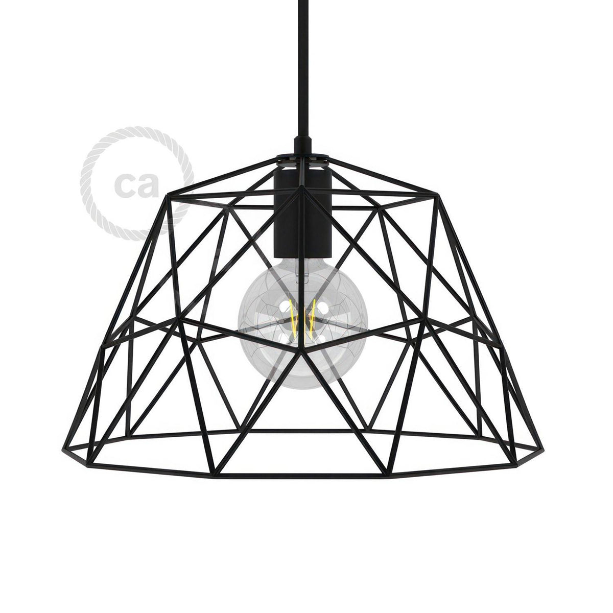 Kovový stínidlový rám Dome XL, lakovaný, šířka 350 mm, objímka E27
