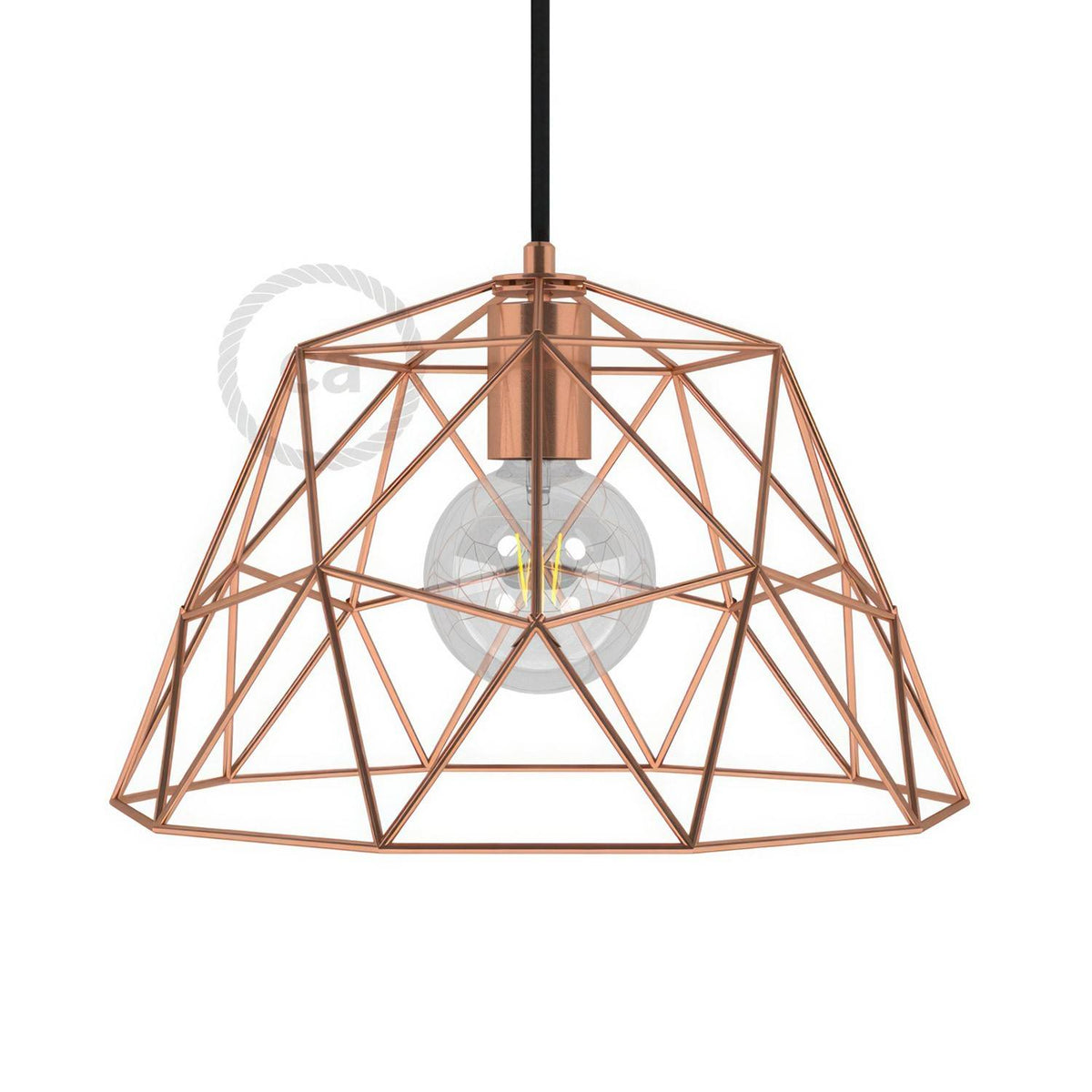 Kovový stínidlový rám Dome XL, lakovaný, šířka 350 mm, objímka E27