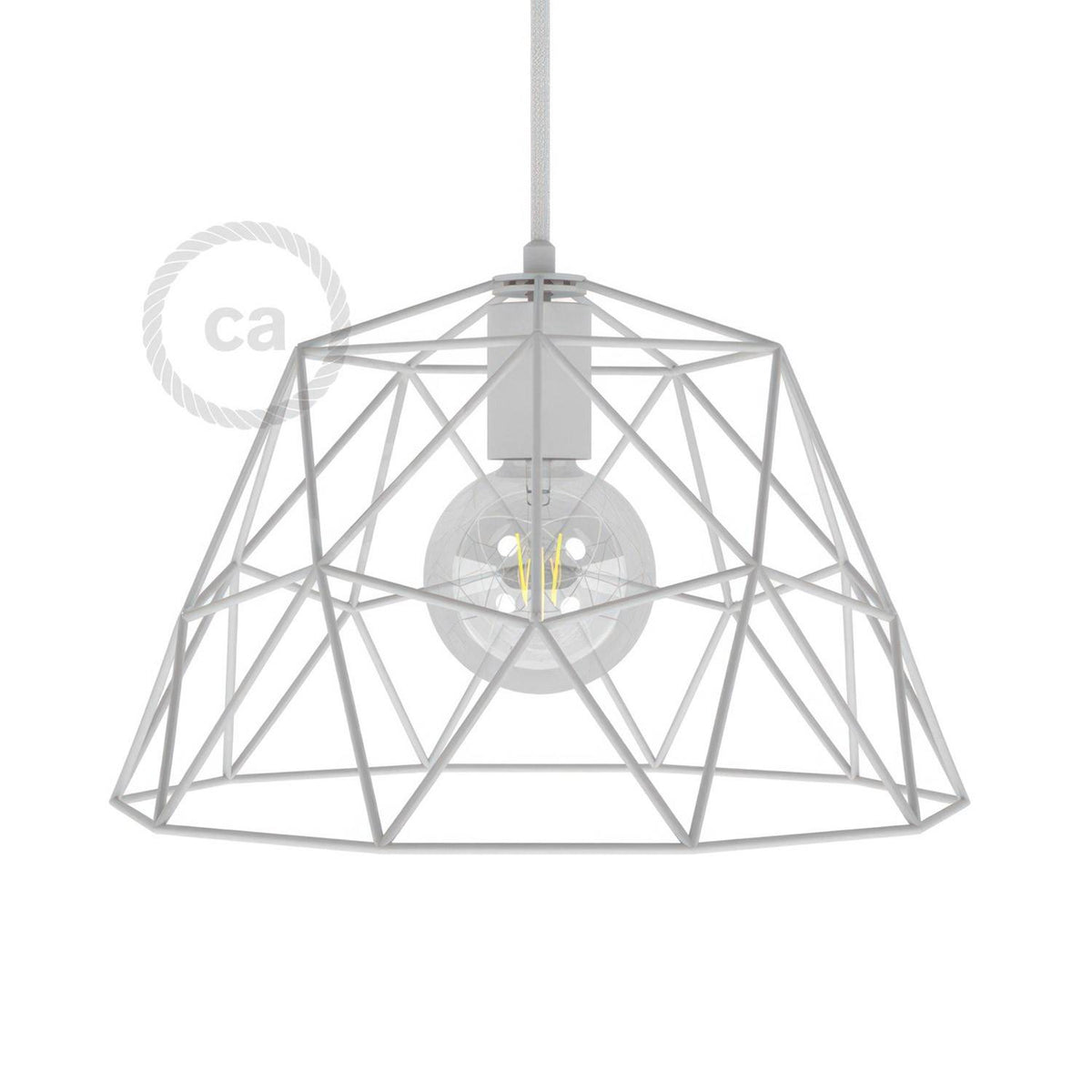 Kovový stínidlový rám Dome XL, lakovaný, šířka 350 mm, objímka E27