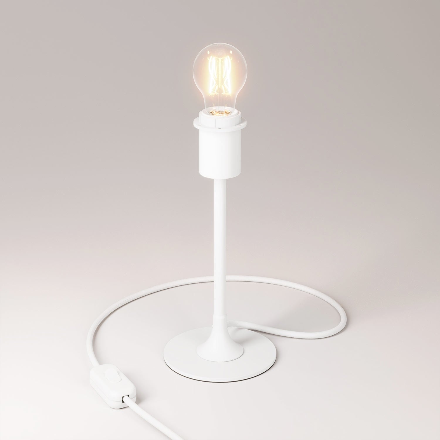 Stolní lampa MAG-Y s kulatým kovovým podstavcem, E27 max. 42 W, teplé světlo 2700K