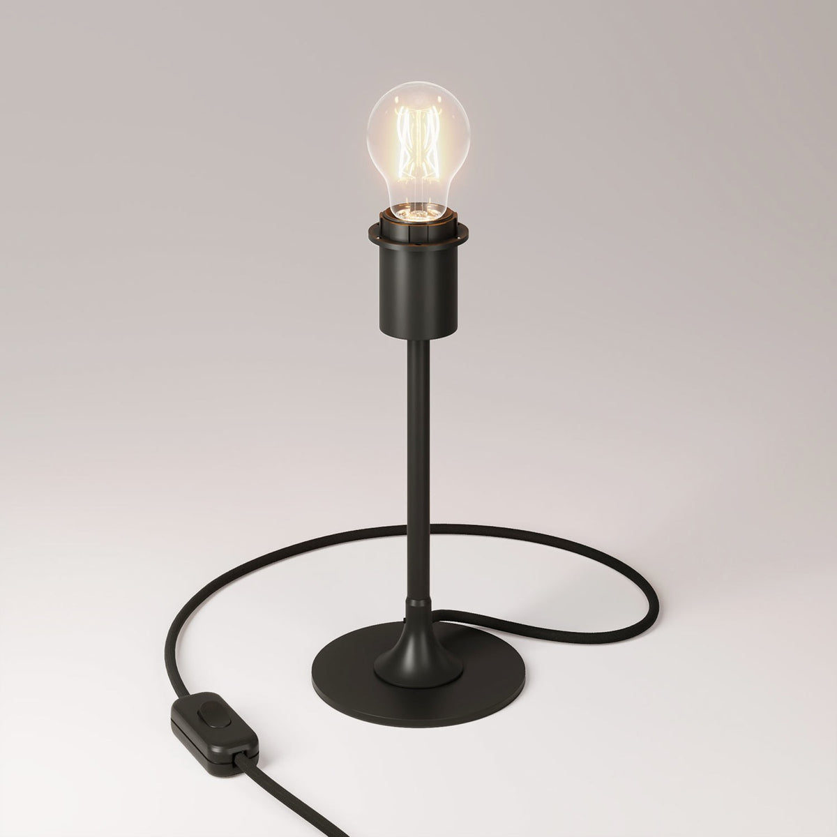 Stolní lampa MAG-Y s kulatým kovovým podstavcem, E27 max. 42 W, teplé světlo 2700K