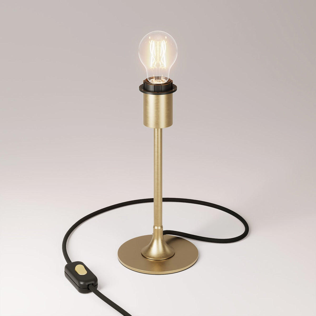 Stolní lampa MAG-Y s kulatým kovovým podstavcem, E27 max. 42 W, teplé světlo 2700K