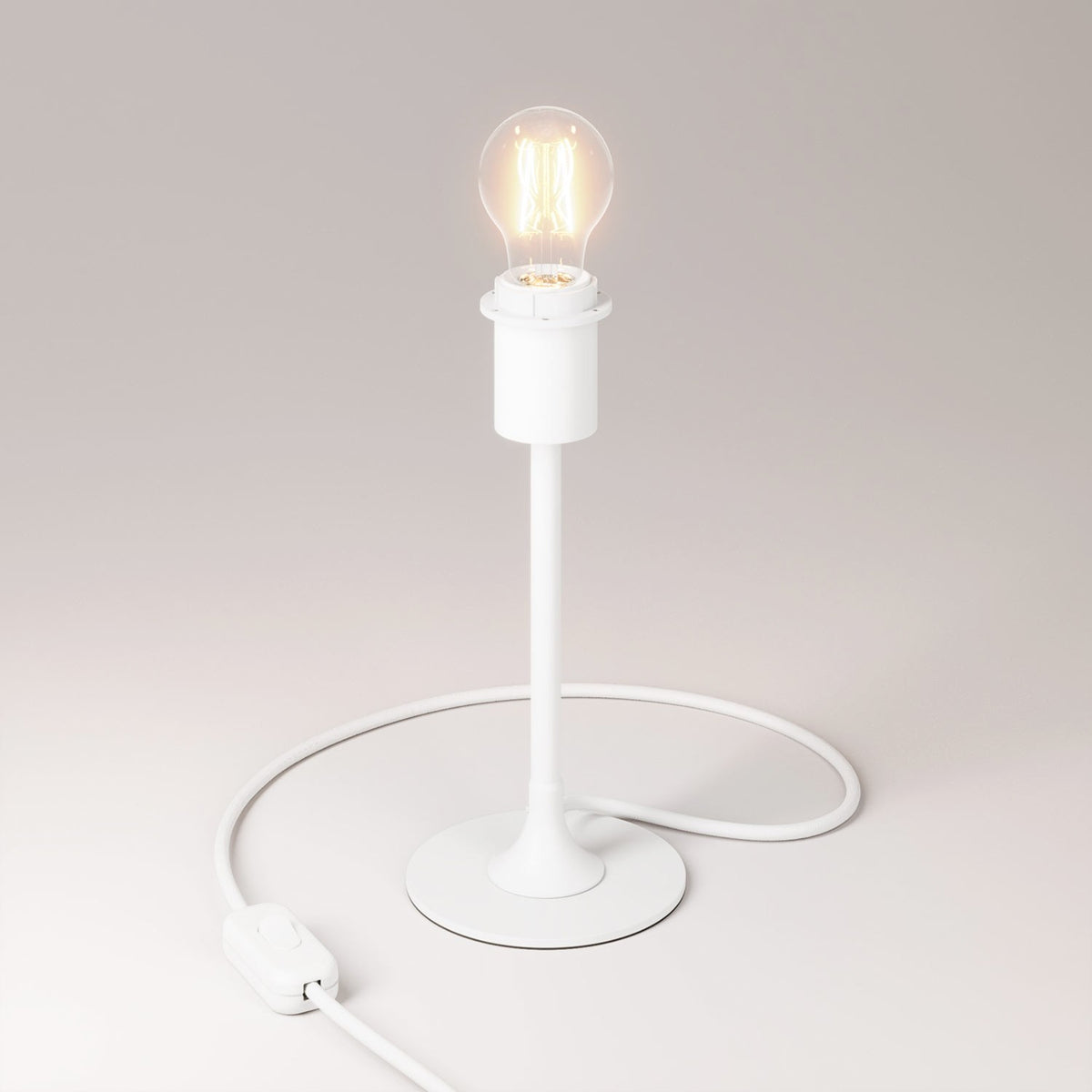 Stolní lampa MAG-Y s kulatým kovovým podstavcem, E27 max. 42 W, teplé světlo 2700K