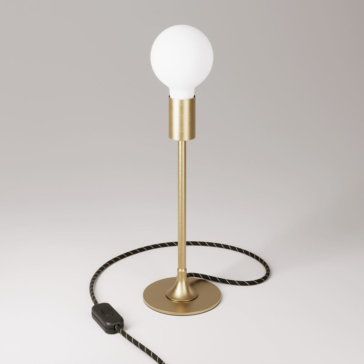 Stolní lampa MAG-Y s kulatým kovovým podstavcem, E27 max. 42 W, teplé světlo 2700K