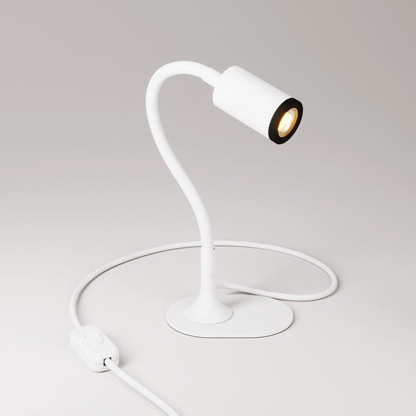 Stolní lampa MAG-Y s oválnou kovovou základnou, LED 3,2 W, teplé světlo 2700 K
