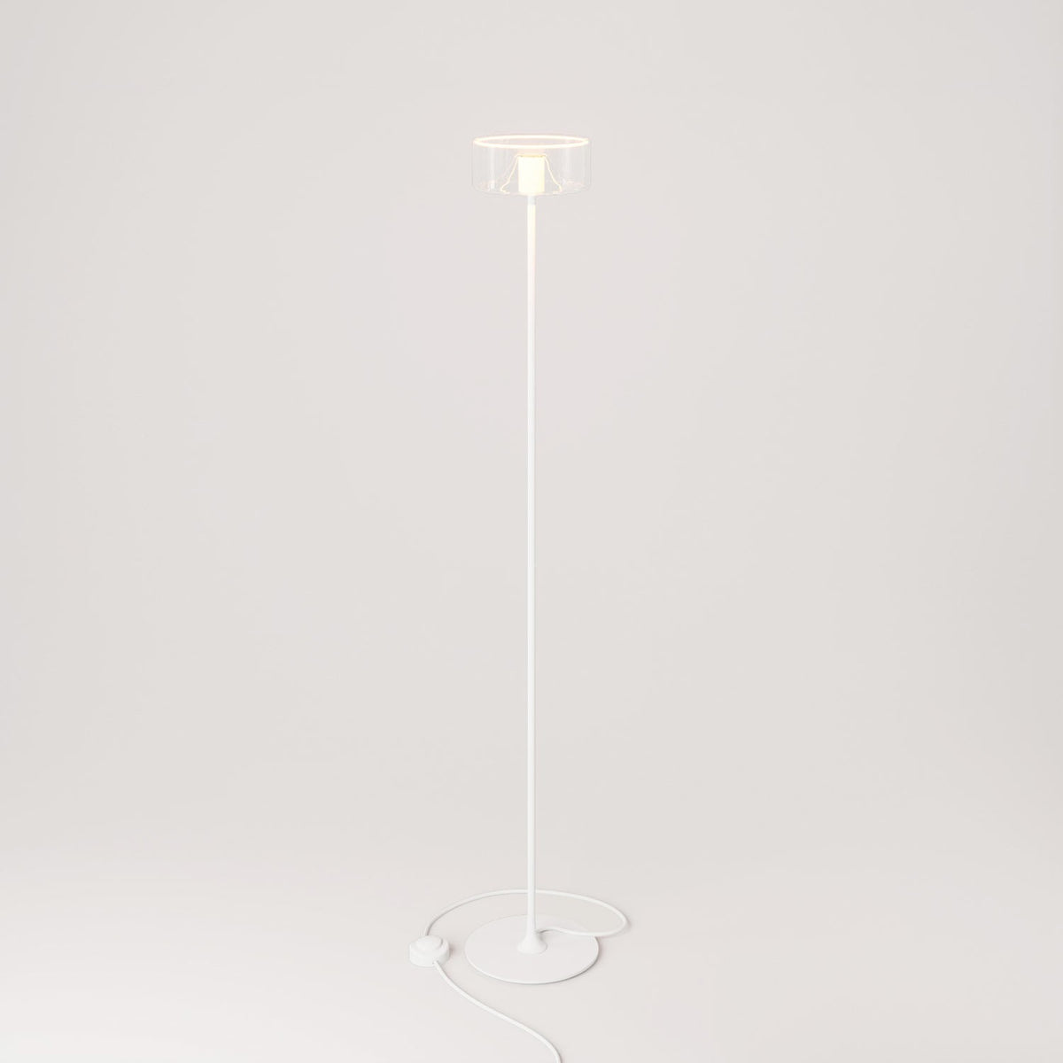 Stojací lampa MAG-Y s kovovým podstavcem a žárovkou E27, 500 lm, 2200K