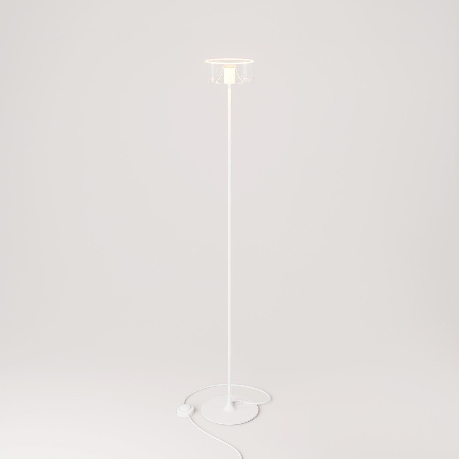 Stojací lampa MAG-Y s kovovým podstavcem a žárovkou E27, 500 lm, 2200K