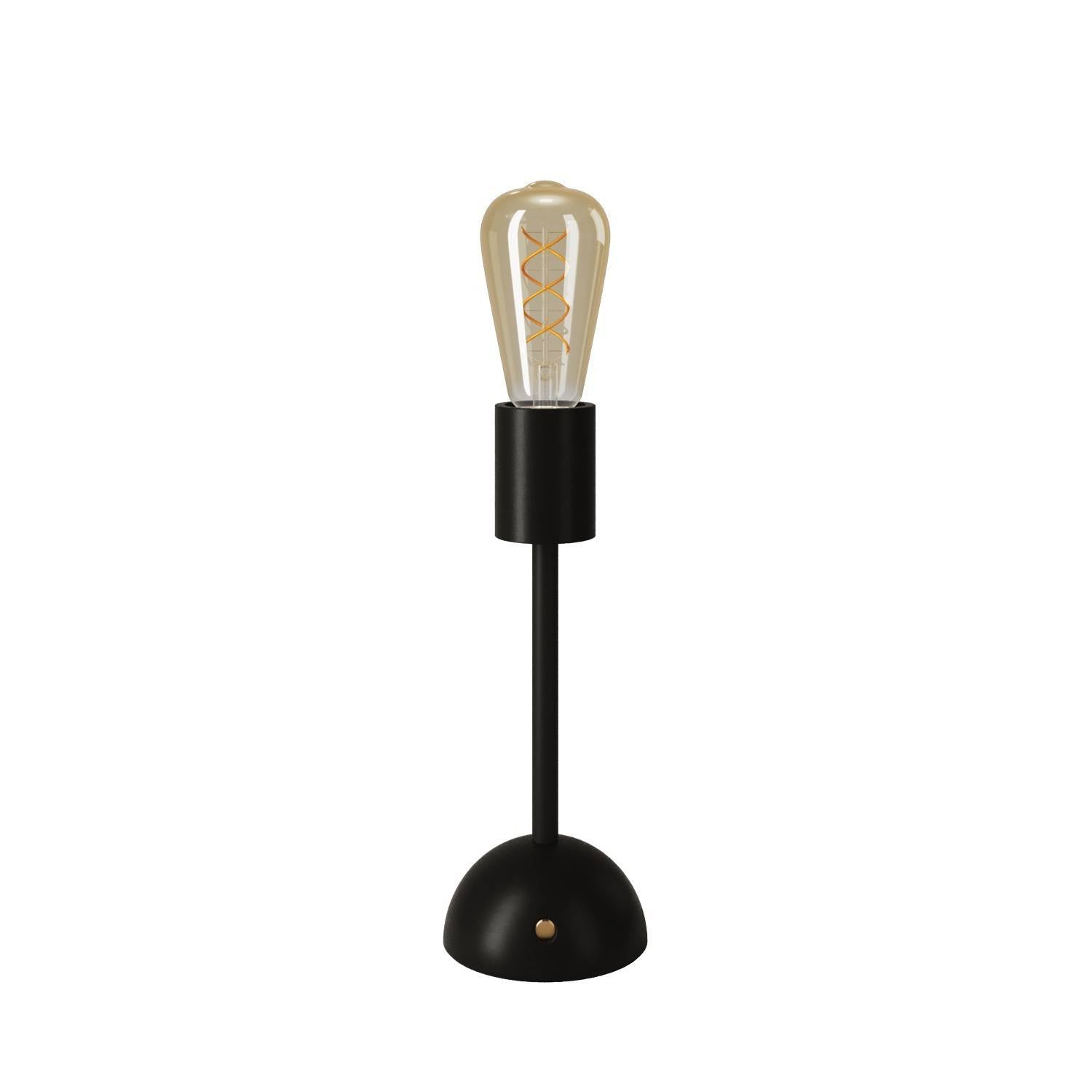 Přenosná dobíjecí lampa Cabless02 se zlatou LED žárovkou, 12 hodin výdrže, 3350 mAh