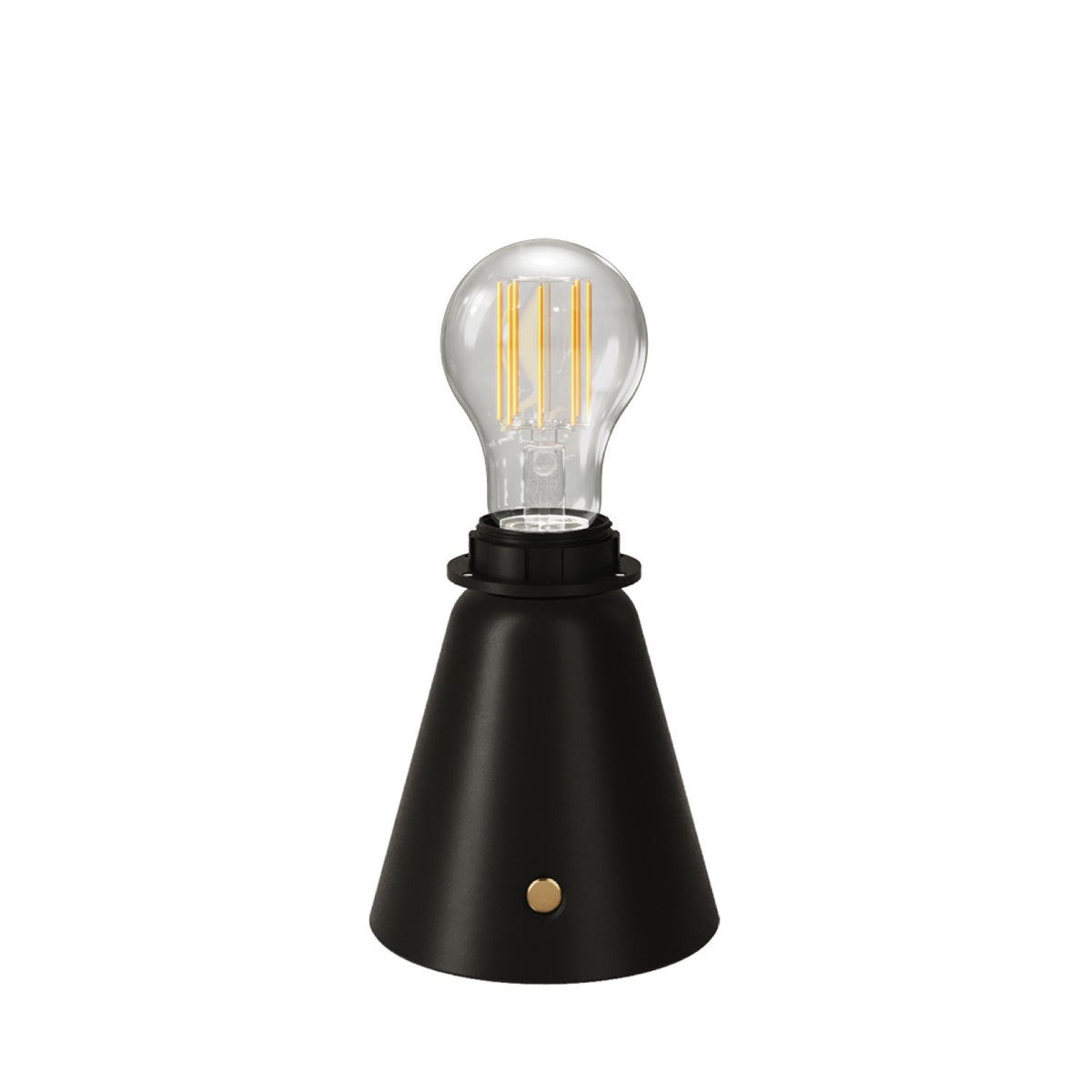 Přenosná dobíjecí lampa Cabless11 s LED žárovkou E27, 12h výdrž, Ø 100 mm