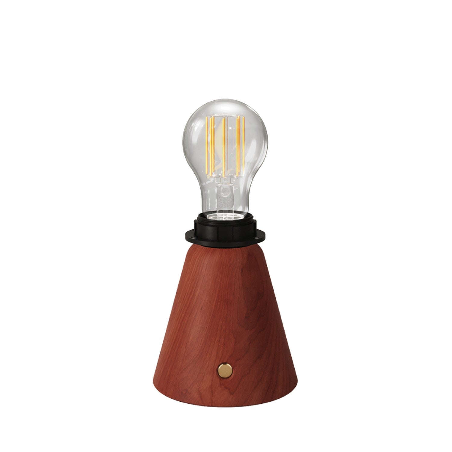 Přenosná dobíjecí lampa Cabless11 s LED žárovkou E27, 12h výdrž, Ø 100 mm