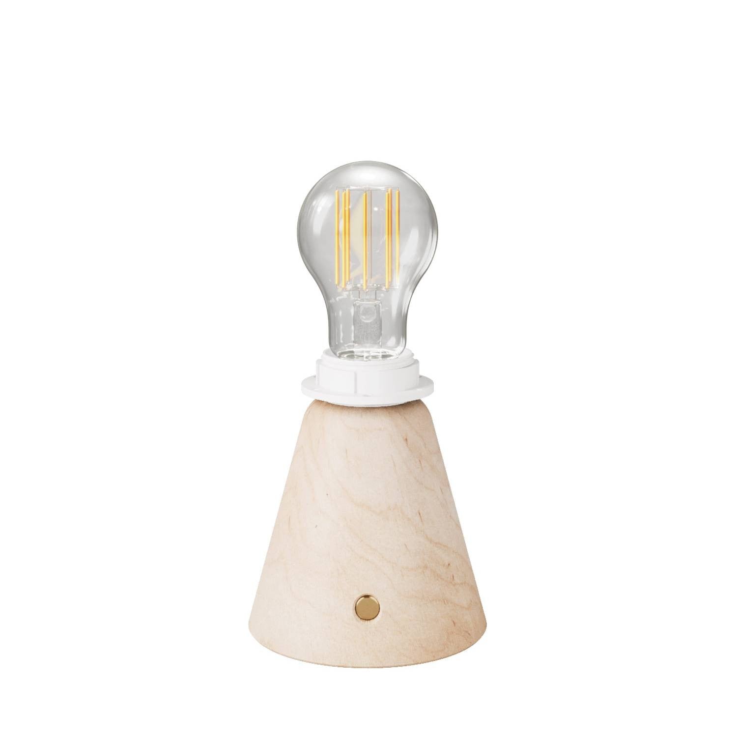 Přenosná dobíjecí lampa Cabless11 s LED žárovkou E27, 12h výdrž, Ø 100 mm