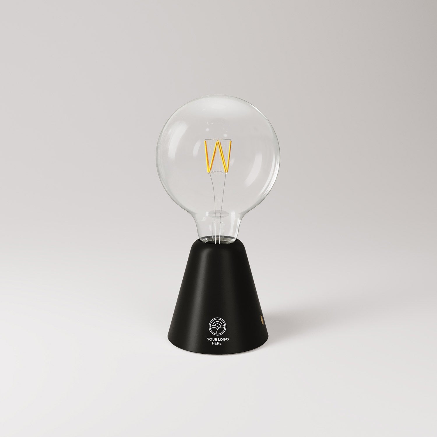 Cabless01 přizpůsobitelná dobíjecí LED lampa z bukového dřeva, Ø 100 mm, 12 hodin provozu
