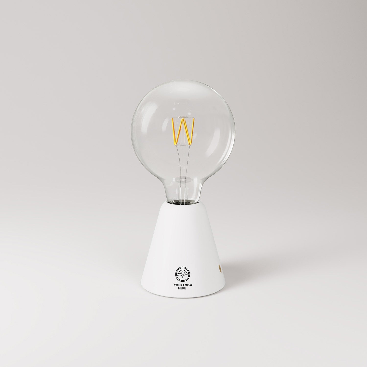 Cabless01 přizpůsobitelná dobíjecí LED lampa z bukového dřeva, Ø 100 mm, 12 hodin provozu