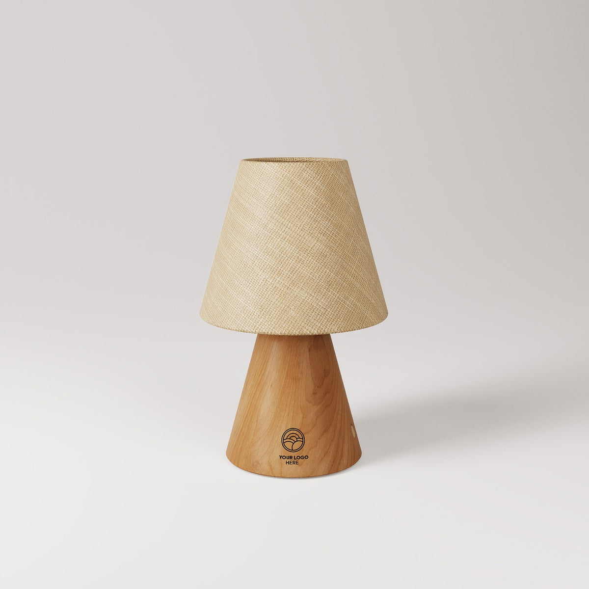 Cabless11 dobíjecí LED lampa s bukovým podstavcem, E27, 4W