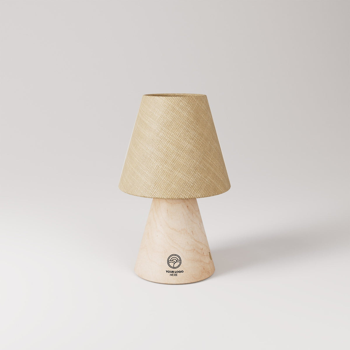 Cabless11 dobíjecí LED lampa s bukovým podstavcem, E27, 4W