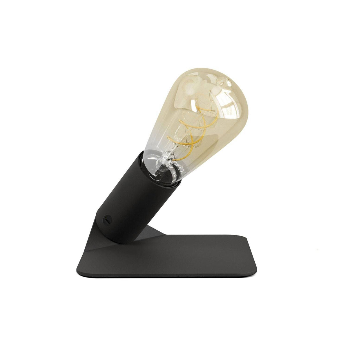 Stolní lampa SI! 5V s kovovým podstavcem a žárovkou ST64, 80Lm, 2500K