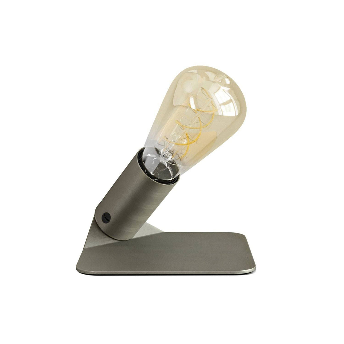Stolní lampa SI! 5V s kovovým podstavcem a žárovkou ST64, 80Lm, 2500K
