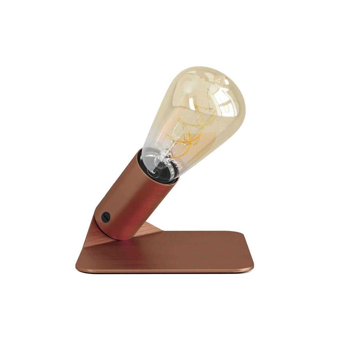 Stolní lampa SI! 5V s kovovým podstavcem a žárovkou ST64, 80Lm, 2500K