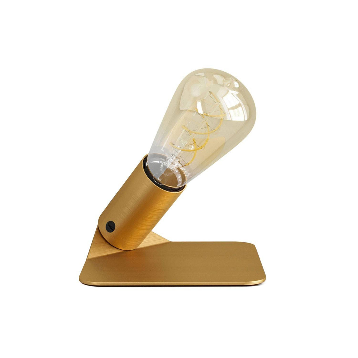 Stolní lampa SI! 5V s kovovým podstavcem a žárovkou ST64, 80Lm, 2500K