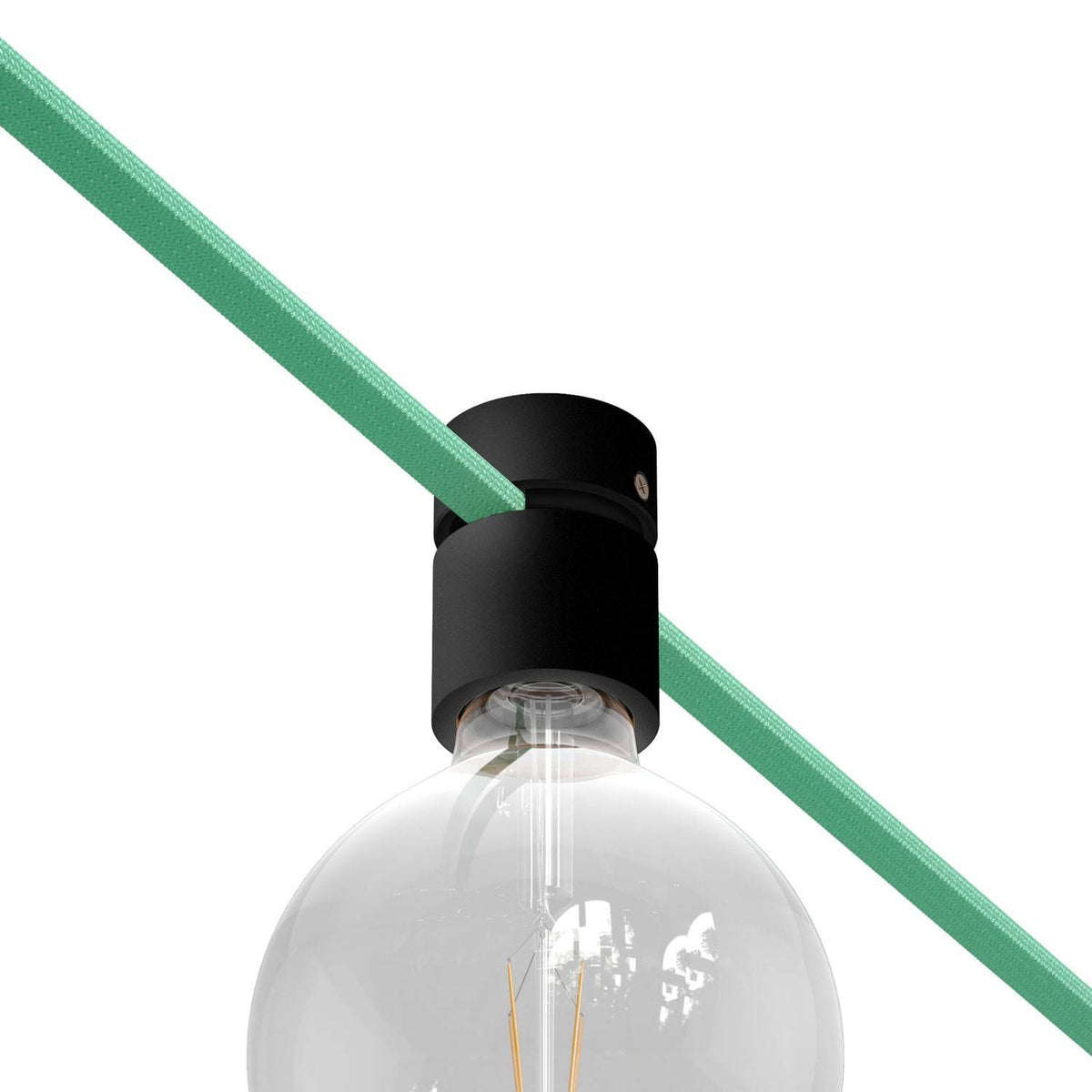 Dřevěná objímka E27 s příslušenstvím, IP44, výška 70 mm, průměr 50 mm