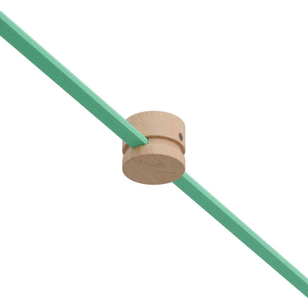 Dřevěná nástěnná svorka pro světelné řetězy, průměr 50 mm, výška 40 mm