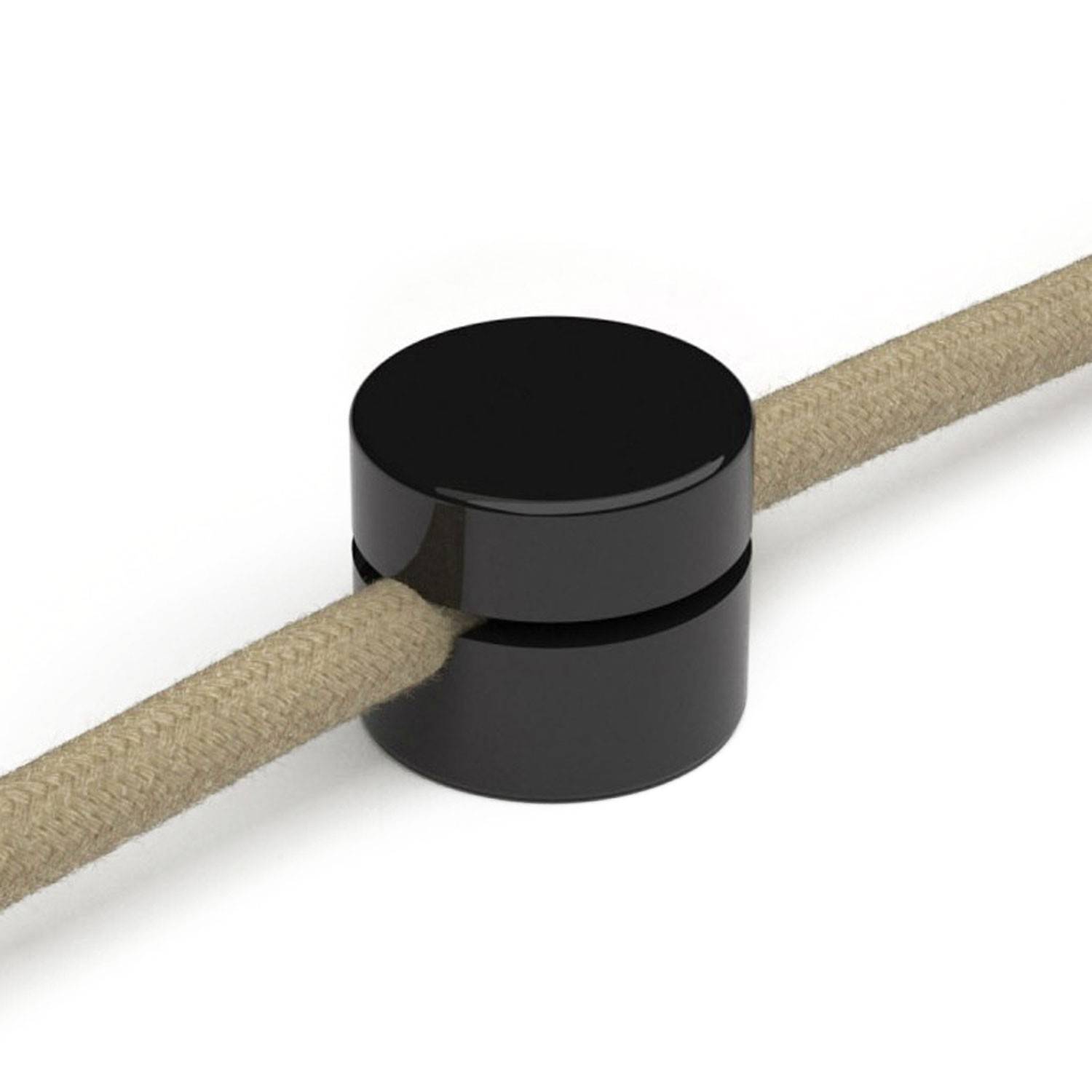 Univerzální nástěnná kabelová svorka pro textilní kabely 3x1 a 3x1,5 - průměr 2,3 cm, 2 ks