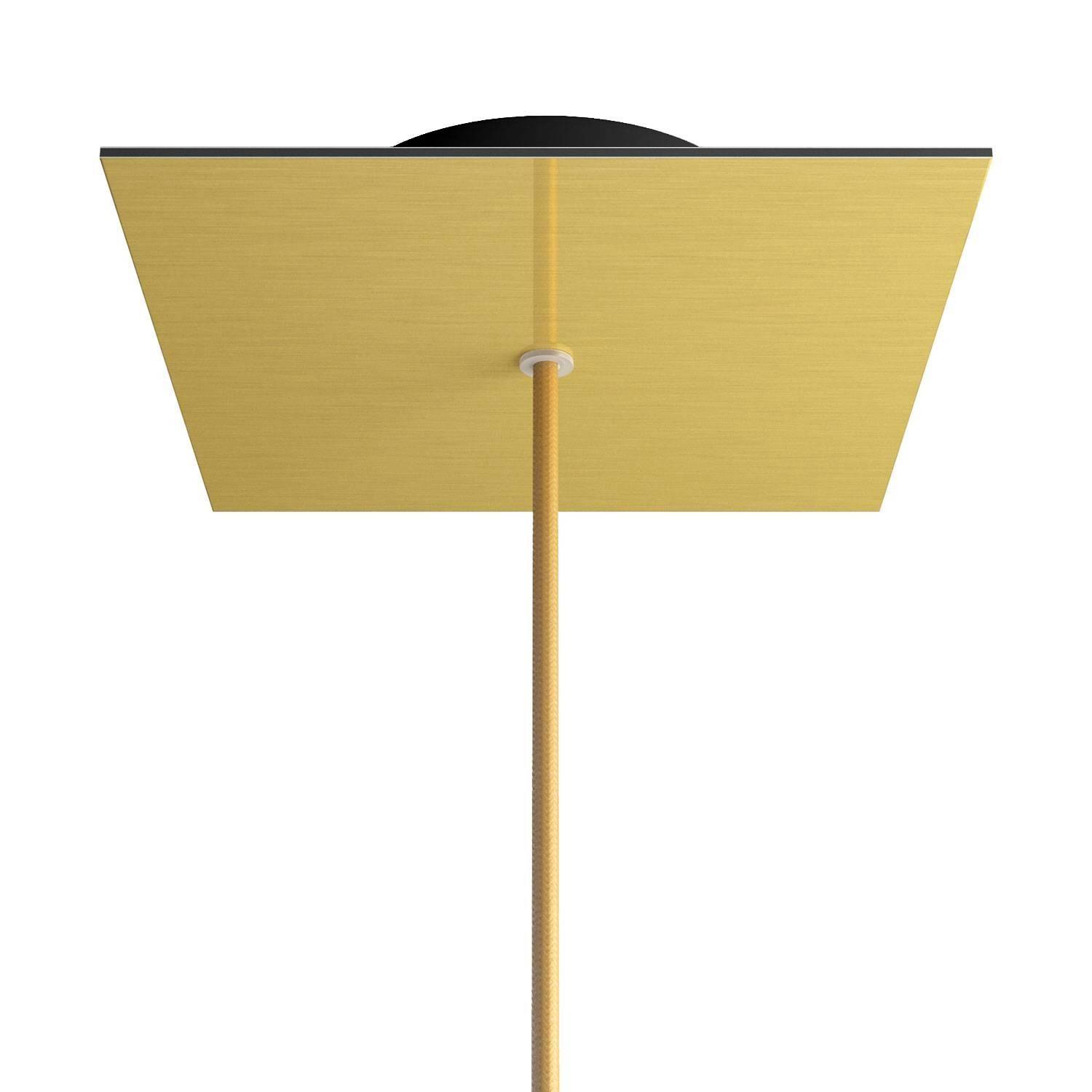 Čtvercový stropní baldachýn Rose-One System, 200 mm, kovový