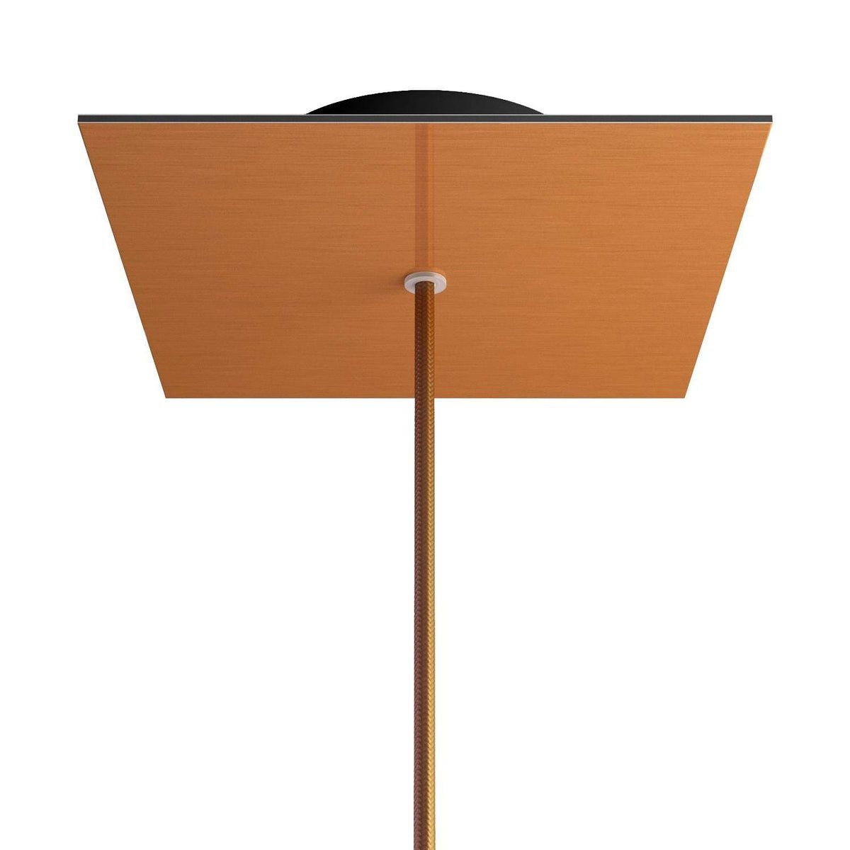 Čtvercový stropní baldachýn Rose-One System, 200 mm, kovový
