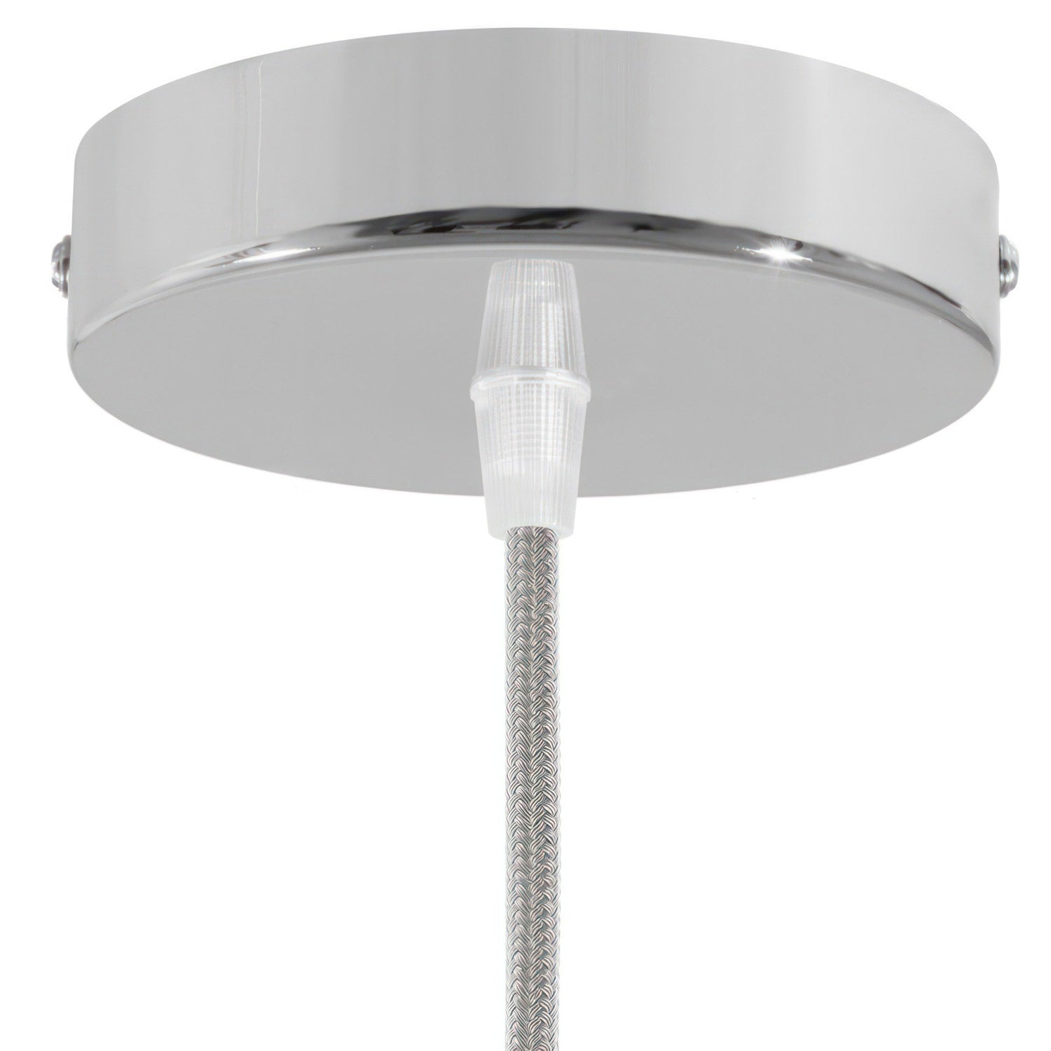 Válcový kovový stropní baldachýn 120 mm s 1 otvorem