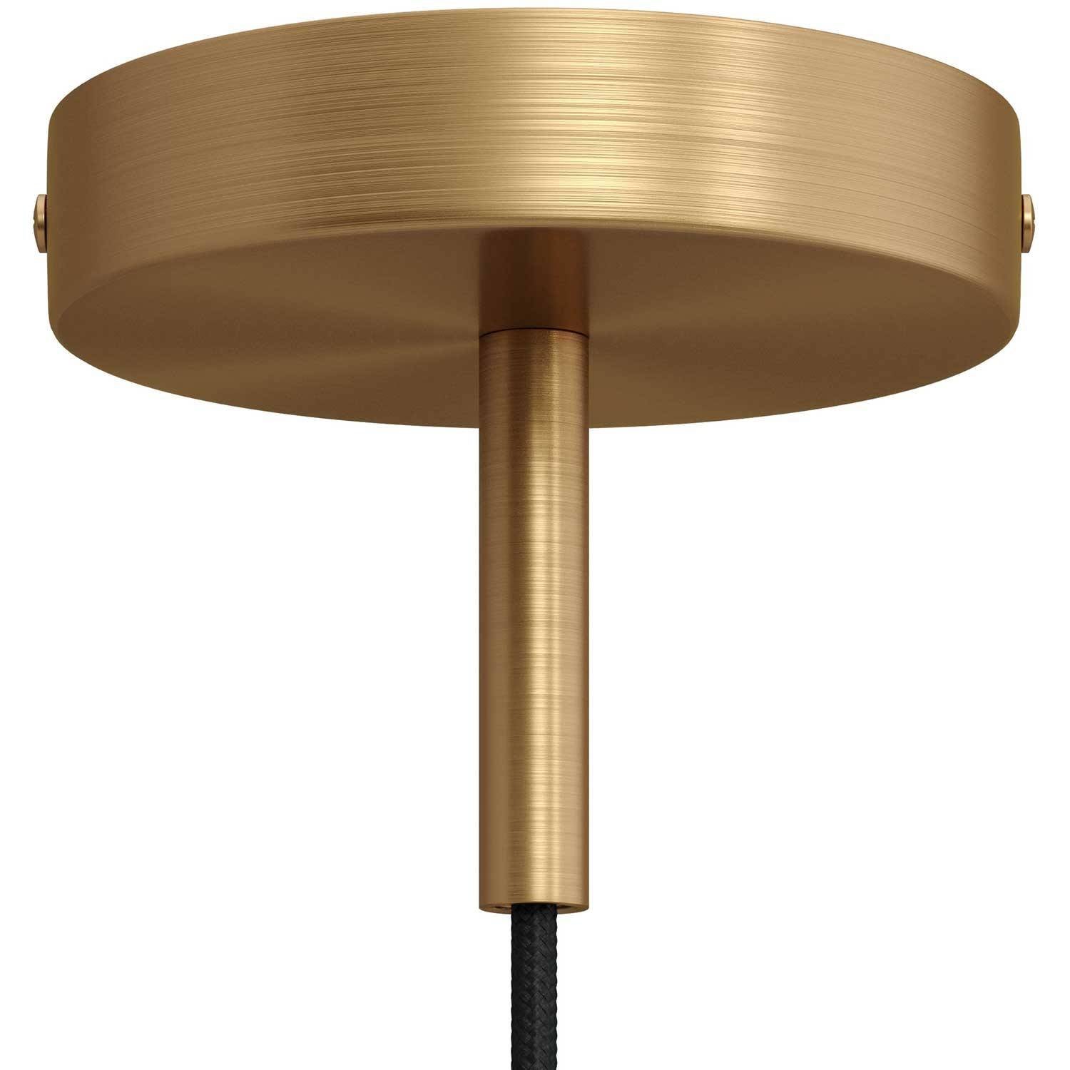 Válcový kovový stropní baldachýn průměr 120 mm s 7cm kabelovou průchodkou