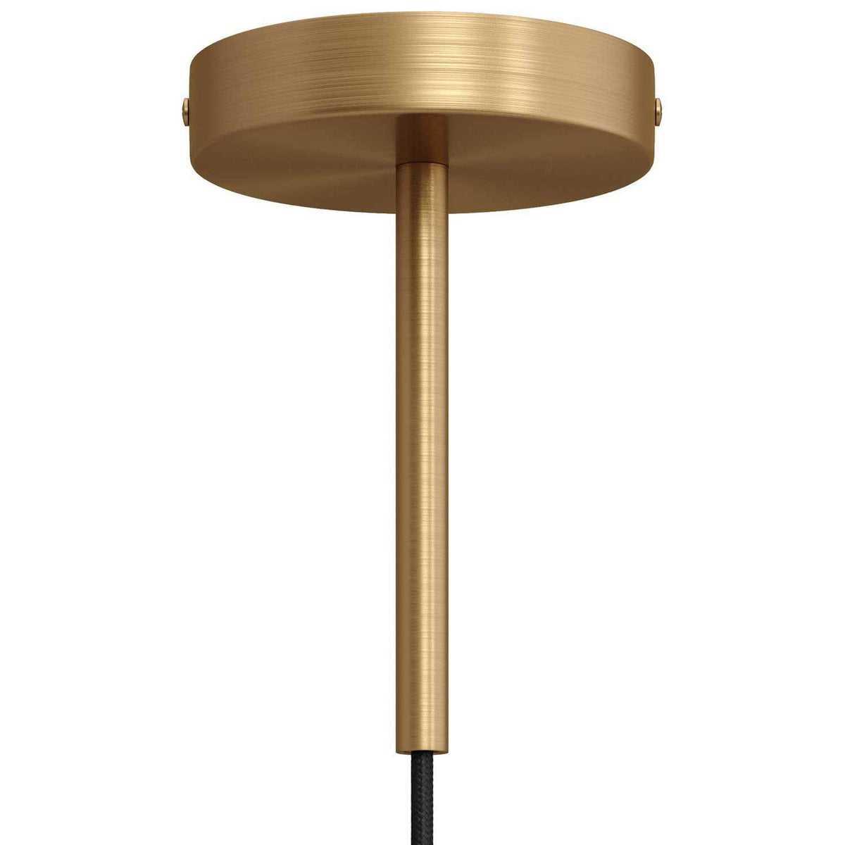 Válcový kovový stropní baldachýn průměr 120 mm s 15cm kabelovou průchodkou