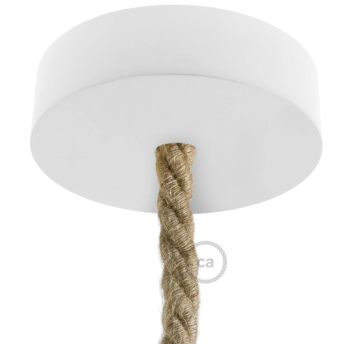 Dřevěný stropní baldachýn pro XL lanový kabel, Ø 120 mm, vyrobeno v Itálii