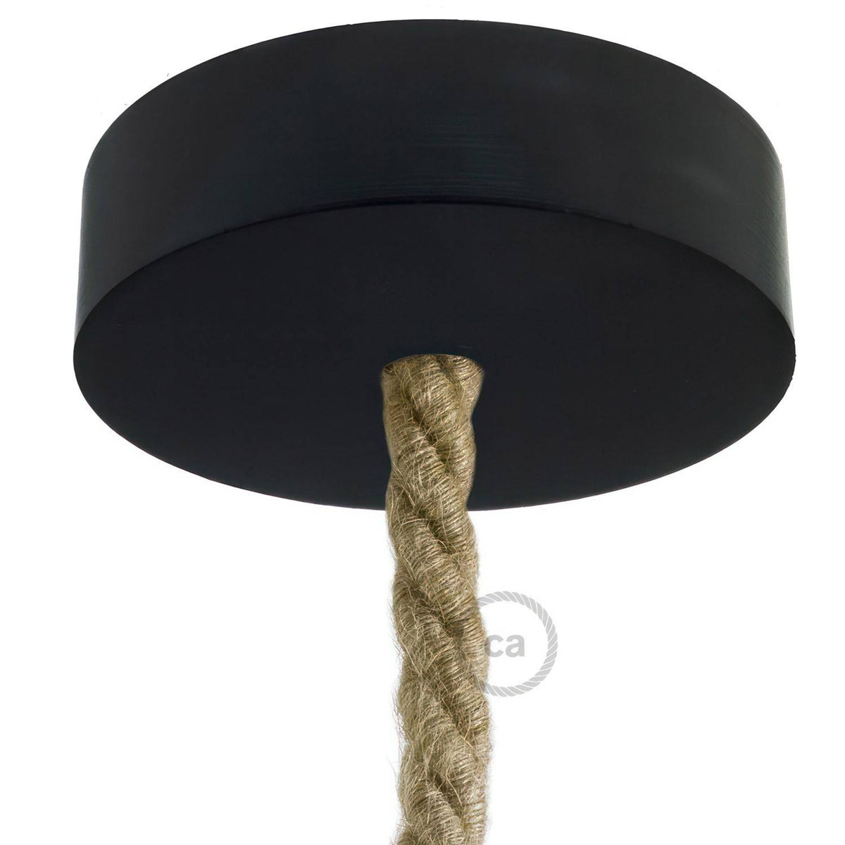 Dřevěný stropní baldachýn pro XL lanový kabel, Ø 120 mm, vyrobeno v Itálii