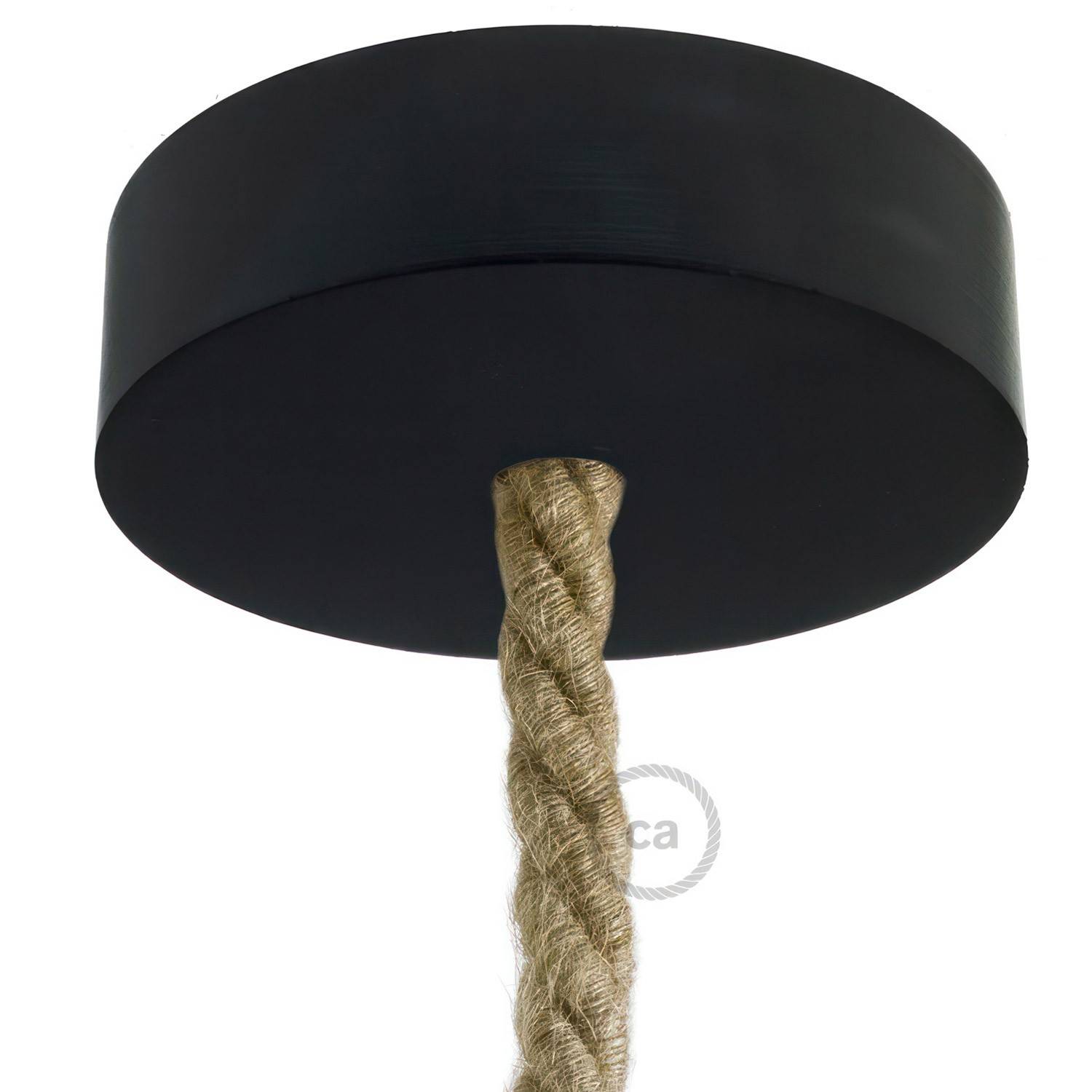 Dřevěný stropní baldachýn pro XL lanový kabel, Ø 120 mm, vyrobeno v Itálii