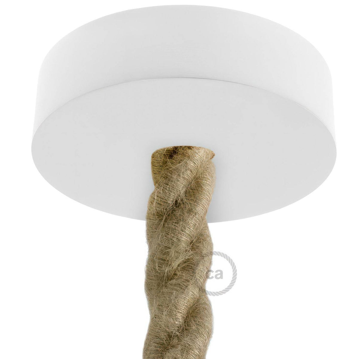 Dřevěný stropní baldachýn Ø 120 mm pro 2XL lanový kabel