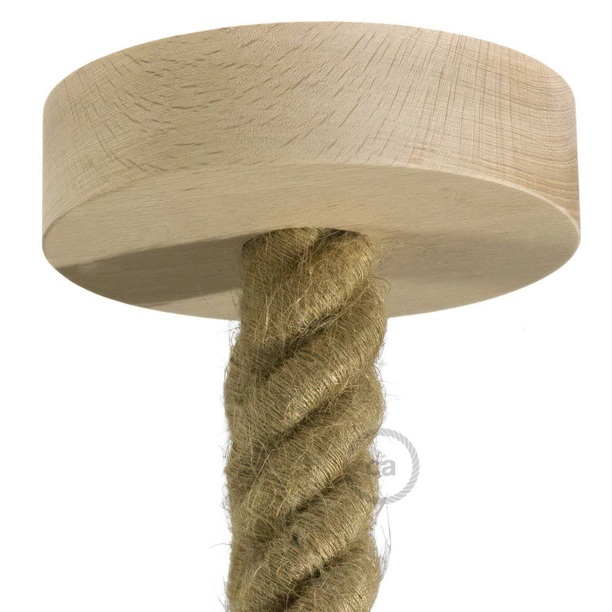 Dřevěný stropní baldachýn 32 mm pro 3XL lanový kabel, Ø 120 mm
