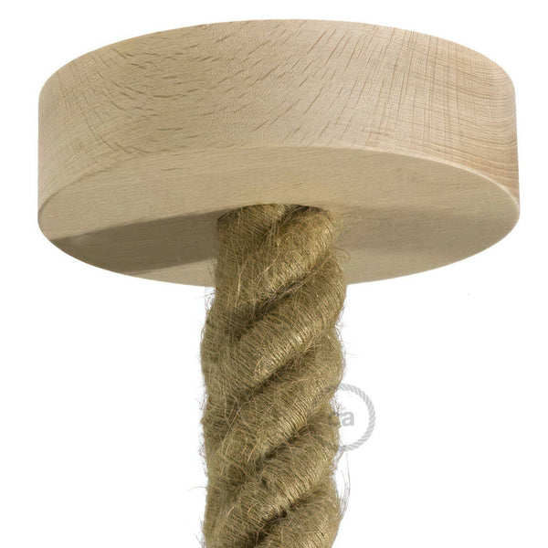 Dřevěný stropní baldachýn 32 mm pro 3XL lanový kabel, Ø 120 mm