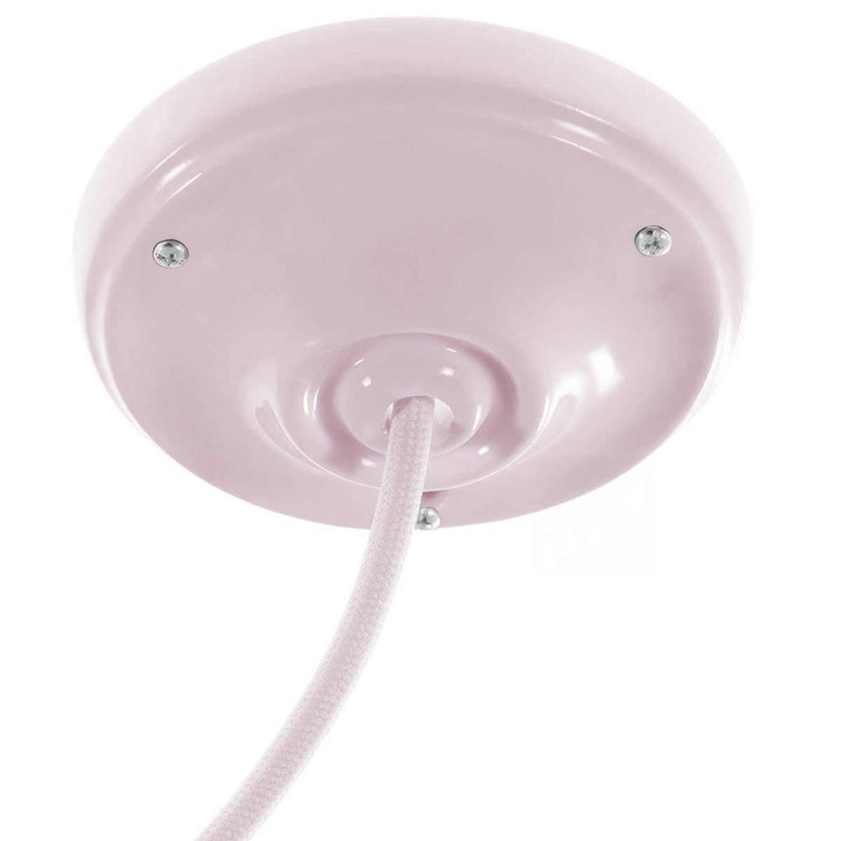 Porcelánový stropní baldachýn průměr 105 mm s montážní sadou