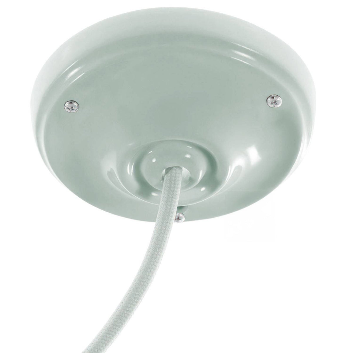 Porcelánový stropní baldachýn průměr 105 mm s montážní sadou